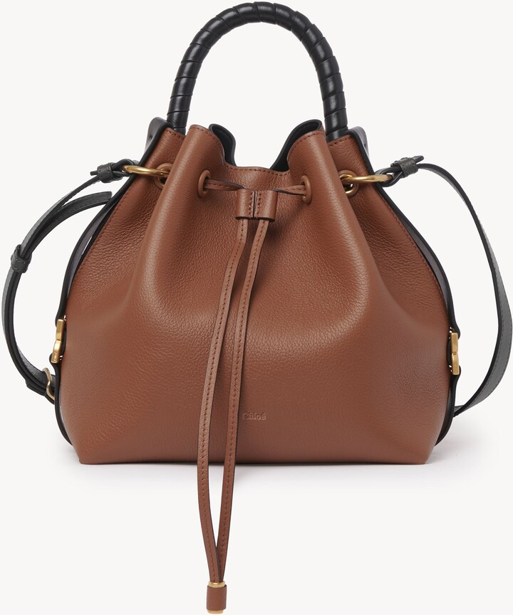 Chloé Marcie bucket bag in grained leather ShopStyle
