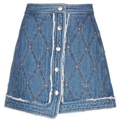 Snap Front Denim Skirt | Shop the world's largest collection of 