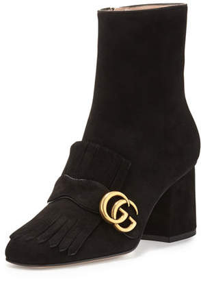 Gucci Suede 75mm Ankle Boot