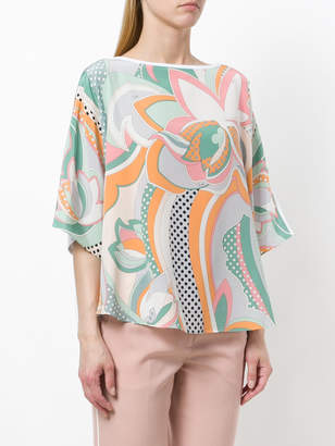 Emilio Pucci signature print blouse