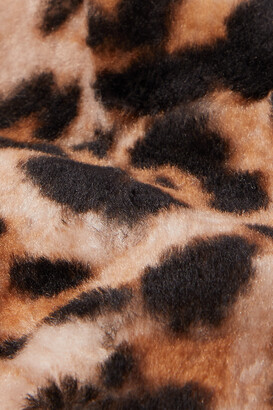 Yves Salomon Leopard-print Shearling Beret - Animal print