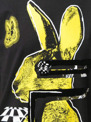 McQ bunny print t-shirt dress