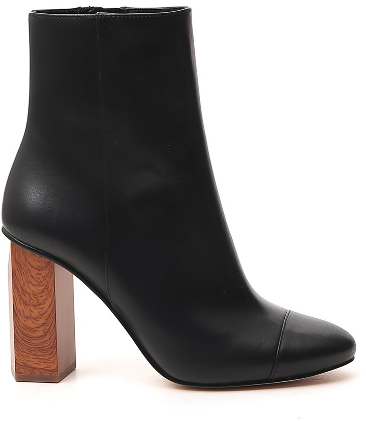michael kors block heel boots