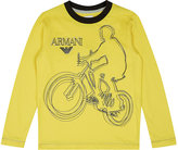 Thumbnail for your product : Armani Junior Bike Print Long Sleeve T-Shirt
