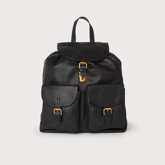LK Bennett James Black Leather Backpack