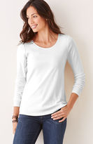 Thumbnail for your product : J. Jill Perfect pima cotton long-sleeve delicate scoop-neck tee
