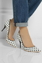 Thumbnail for your product : Webster Sophia Lola polka-dot leather pumps