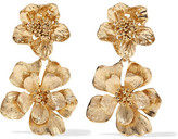Thumbnail for your product : Oscar de la Renta Gold-plated Clip Earrings