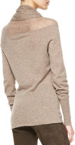 Thumbnail for your product : Elie Tahari Cashmere Aurora Draped-Neck Sweater