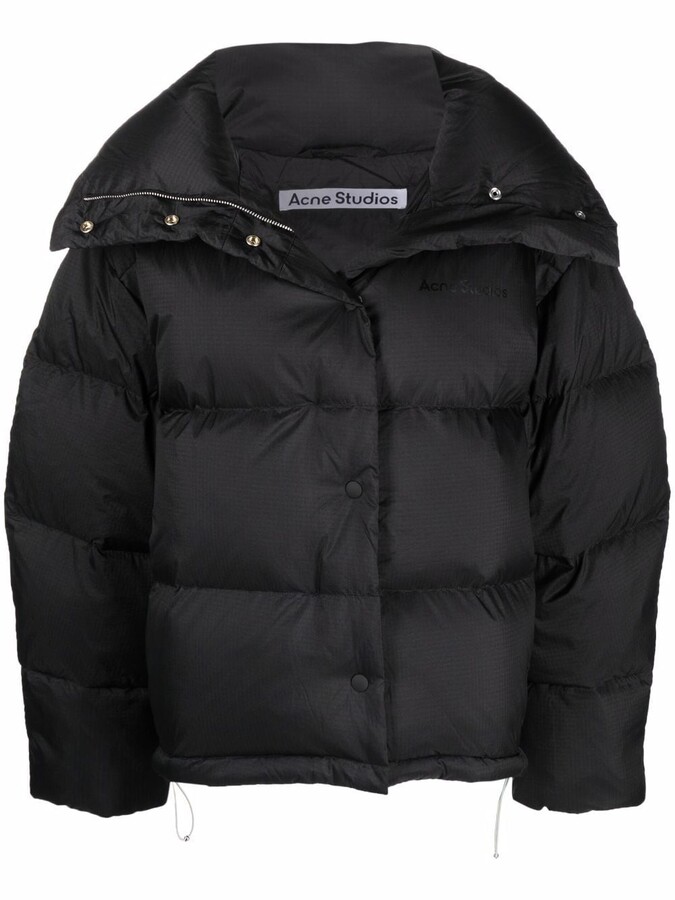 acne down coat black