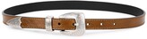 Thumbnail for your product : Kate Cate Kim Brown Leather Belt