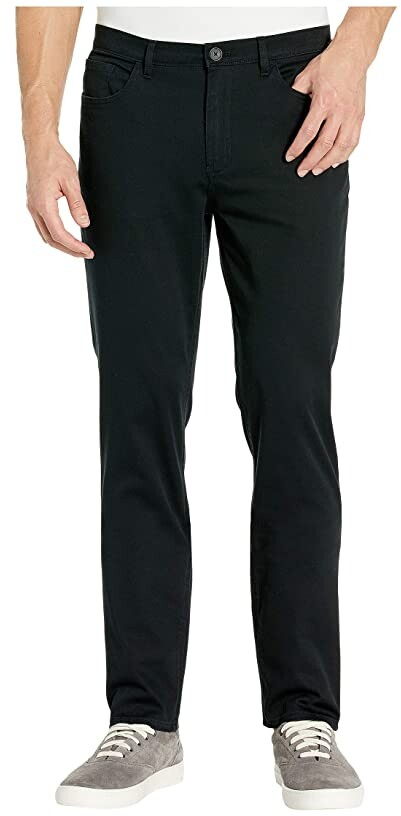 Calvin Klein Cavalry Twill Five-Pocket (Black) Men's Casual Pants ...