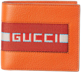 Gucci Stripe Leather Coin Wallet