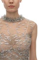 Thumbnail for your product : Sandra Mansour Long Glittered Tulle Dress