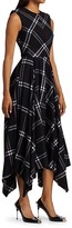 Thumbnail for your product : Alexander McQueen Check Wool & Cashmere Midi Dress