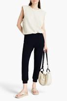 Thumbnail for your product : Monrow Cropped French terry track pants