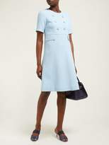 Thumbnail for your product : Goat Brigitte Wool-crepe Dress - Womens - Light Blue