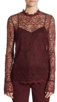 Thumbnail for your product : Theory Overlay Floral Lace Top