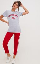 Thumbnail for your product : PrettyLittleThing Muhammad Ali Slogan Black Oversized T Shirt