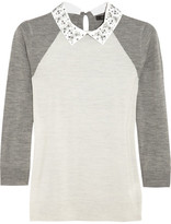 Thumbnail for your product : J.Crew Embellished merino wool sweater
