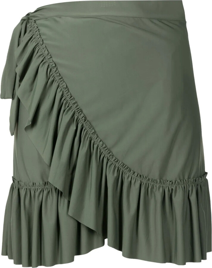 Lygia & Nanny Laurita ruffled wraparound miniskirt