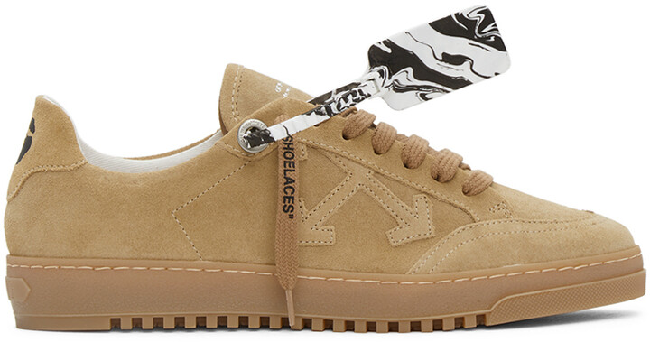 off white shoes brown