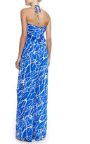 Thumbnail for your product : Karina Grimaldi Halter-Neck Jumpsuit with Rhodes Print