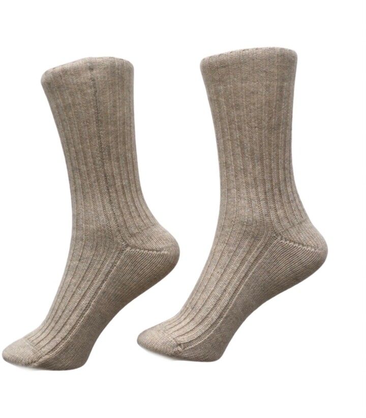 Cashmere Ribbed Sock | Shop the world's largest collection of 