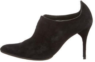 CNC Costume National Suede Pointed-Toe Booties