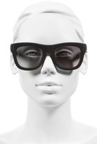 Thumbnail for your product : Givenchy Women's 52Mm Cat Eye Sunglasses - Black Rubber/ Brown