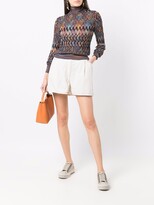 Thumbnail for your product : Sunnei Wide-Leg Stitch-Detail Shorts