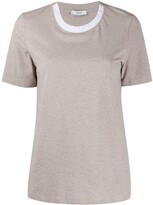 Thumbnail for your product : Peserico contrast collar T-shirt