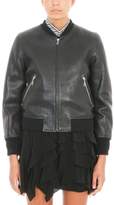 Thumbnail for your product : Etoile Isabel Marant Kanna Black Textured Leather Bomber Jacket
