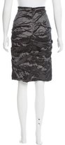 Thumbnail for your product : Nicole Miller Metal Ruched Skirt