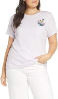 Thumbnail for your product : J.Crew Crewneck Tee with Botanical Embroidery