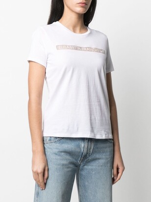 Elisabetta Franchi embroidered-logo T-shirt