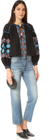 Thumbnail for your product : Free People Embroidered Swingy Jacket