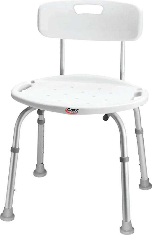 Carex Adjustable Bath & Shower Seat W/Back