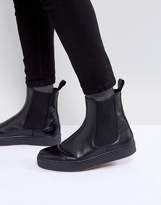 Thumbnail for your product : Zign Shoes Leather Chelsea Boots With Chunky Sole