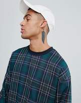 Thumbnail for your product : ASOS Design Co Ord Oversized Sweatshirt In Tartan Check