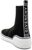 Thumbnail for your product : Givenchy George V Mid Sock Sneakers in Black & White | FWRD