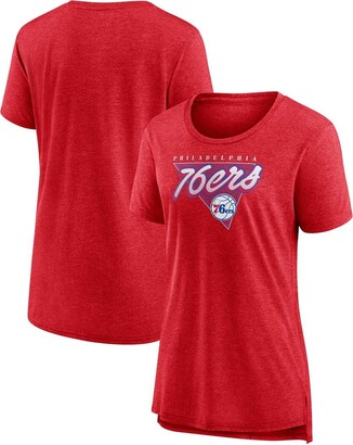 Philadelphia 76ers Fanatics Branded Fade Graphic Long Sleeve T-Shirt - Mens