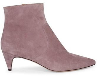 mauve ankle boots