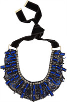 Thumbnail for your product : Etro Embroidered silk and crystal necklace