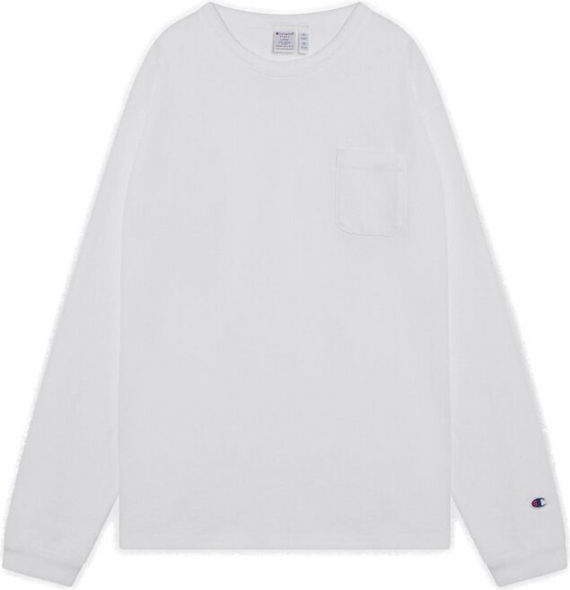 Champion Logo Patch Long-Sleeved T-Shirt