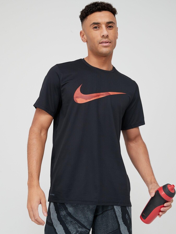 Nike Training Hyper Dry Graphic T-Shirt - Black - ShopStyle