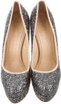 Thumbnail for your product : Charlotte Olympia Dolly Glitter Pumps