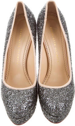 Charlotte Olympia Dolly Glitter Pumps