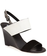 Thumbnail for your product : Charles David 'Nominee' Mixed Media Wedge Sandal