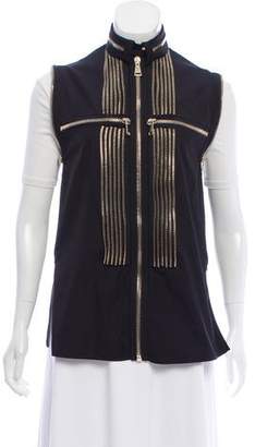 Givenchy Zipper-Accented Collarless Vest